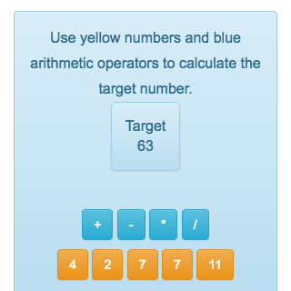 The goal of the countdown maths game is to find a target number using arithmetic operations from a list of given numbers.